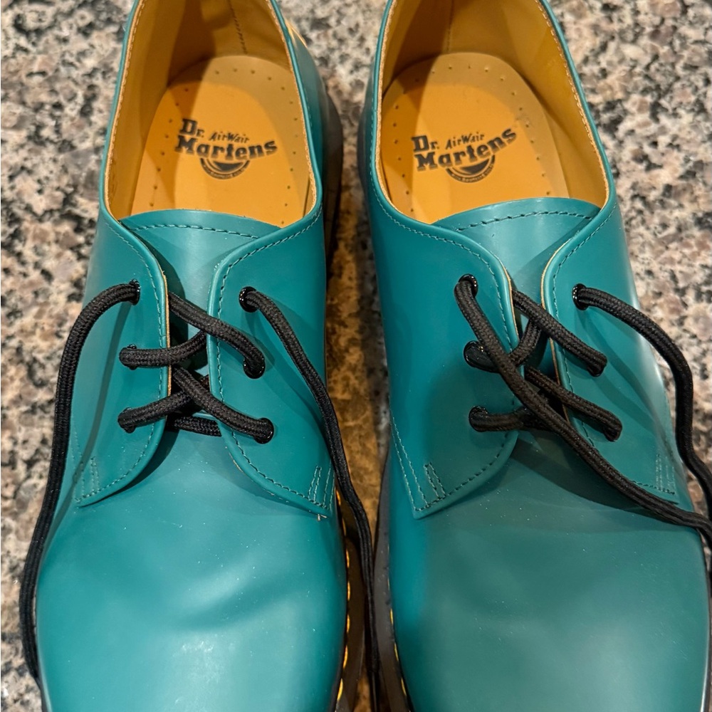 Dr. Martens Blue Oxfords with Classic Design- new - never worn size12